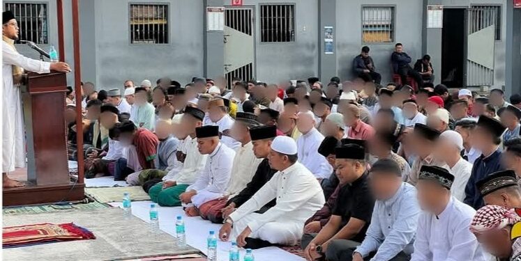 Pegawai Dan Warga Binaan Rutan Takengon Melaksanakan Sholat Idul Fitri 1446 H