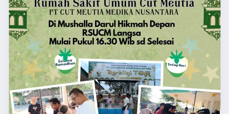 RSU Cut Meutia Langsa Bagi Takjil Bubur Kanji Selama Bulan Suci Ramadhan