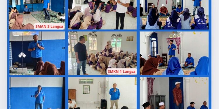 Gemakan Literasi Digital, PWI Langsa Sambangi Tiga Sekolah