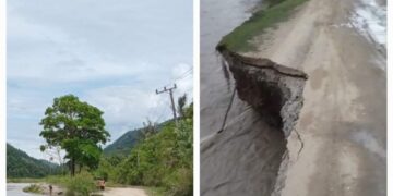 Pengunjung Objek Wisata Kolam Biru Tripe Jaya Keluhkan Jalan Rusak 