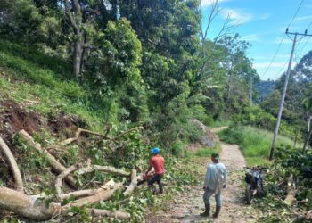 Jum’at Bersih, Masyarakat Kampung Bintang Pepara Gelar Gotong Royong