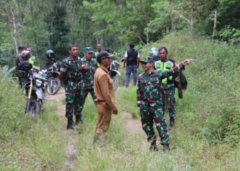 Cek Kondisi Wilayah, Dandim 0106 Raden Herman Sasmita Lakukan Kunjungan Kerja Ke Koramil Bintang