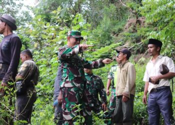 Dandim 0106/Aceh Tengah Raden Herman Sasmita Kunjungi Bakal Jadi Lokasi TMMD