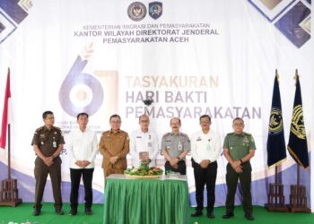 Kanwil Dirjenpas Dan Forkopimda Aceh Bersatu Dalam Tasyakuran HBP Ke-61