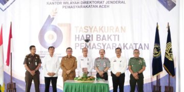 Kanwil Dirjenpas Dan Forkopimda Aceh Bersatu Dalam Tasyakuran HBP Ke-61