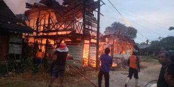 Membara, Sijago Merah Lalap Hangus 18 Rumah di Kota Langsa