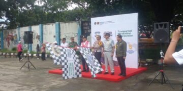 Pelepasan Peserta Angkutan Balik Mudik Gratis Kemenhub Tahun 2025 Kota Palembang