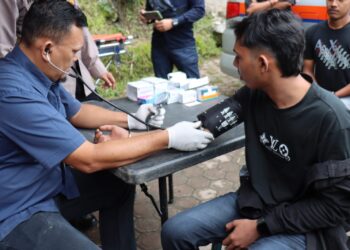 Sie Dokkes Polres Aceh Tengah Cek Kesehatan Gratis Untuk Pemudik Dan Petugas
