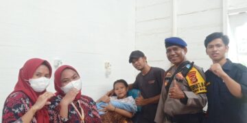 Polres Banyuasin Evakuasi Ibu Hamil Di Pelabuhan Tanjung Api Api, Persalinan Berjalan Lancar