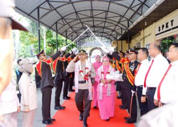 Rangkaian Acara Pisah Sambut Kapolres Kampar Berlangsung Khidmat Dan Haru