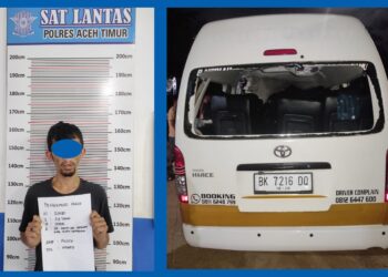 Sopir Hiace Hantam Truk Tronton Diduga Pakai Narkotika 