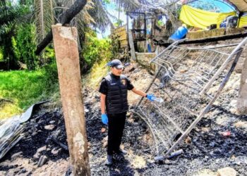 Tragedi Kebakaran Rumah, Satreskrim Polres Aceh Timur Olah TKP
