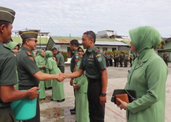 Pimpin Upacara Kenaikan Pangkat Dan Pindah Satuan, lni Pesan Dandim 0106/Aceh Tengah 