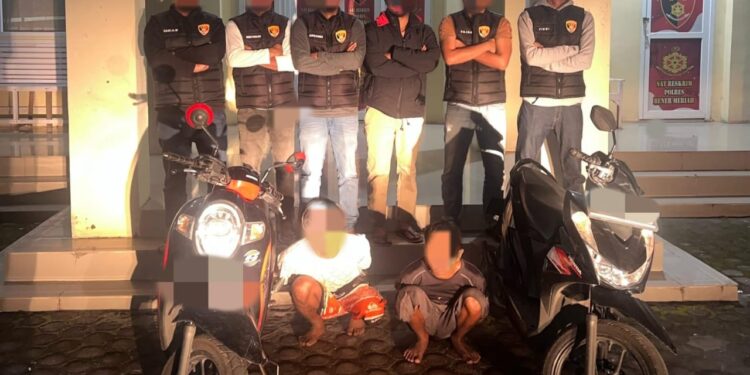 Polres Bener Meriah Ungkap Kasus Pencurian Sepeda Motor, Dua Pelaku Asal Aceh Tengah