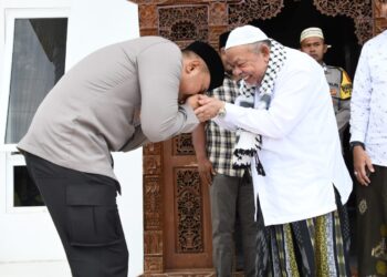 Awali Tugas Kapolres Aceh Timur,  AKBP Irwan Kurniadi Silaturahmi dan Takzim Pada Ulama Abu Paya Pasi