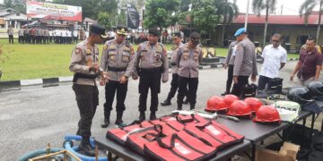 Kapolres Kampar Cek Kesiapan Alat Siap Tangani Bencana Kebakaran, Ajak Masyarakat Jaga Hutan Dan Alam