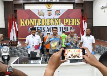 1 Kilogram Sabu dan Dua Pelaku Diringkus Satresnarkoba Polres Aceh Timur