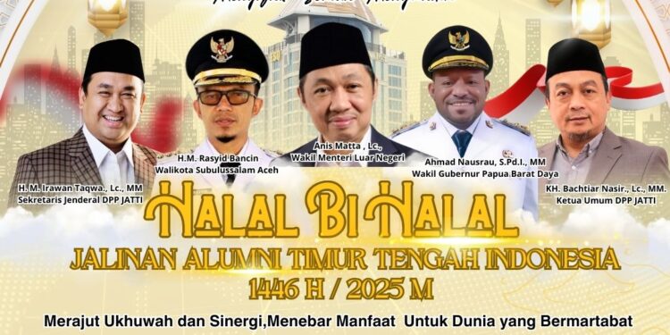 Walikota Rasyid Bancin Menjadi Narasumber Di Acara Halal Bi Halal Alumni Timur Tengah