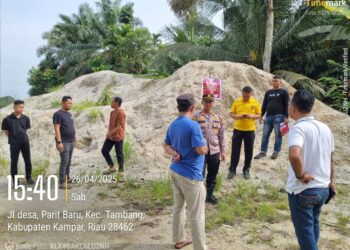 Polsek Tambang Tindaklanjuti Informasi Penambangan Ilegal, Pastikan Lokasi Aman Dan Berikan Himbauan