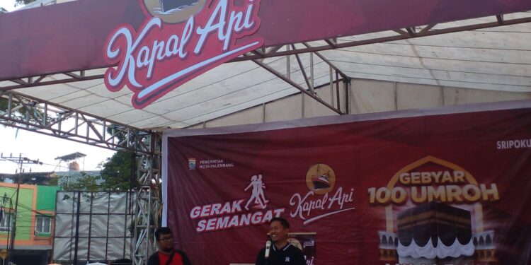 Kopi Kapal Api Bersama Tribun Sumsel Gelar Jalan Sehat Dan Senam Bersama 