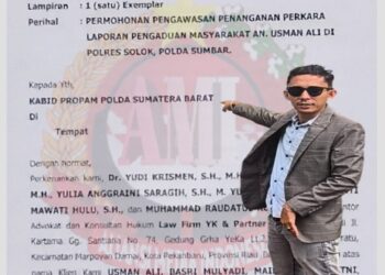 Diduga Cederai Presisi, Afriadi Andika Melalui Irwasda Dan Propam Minta Kapolda Sumbar Segera Sikapi Surat Law Firm YK Dan Partner
