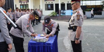 Kapolres Aceh Tengah AKBP Dody Indra Eka Putra Pimpin Sertijab 2 Kasat Dan 6 Kapolsek