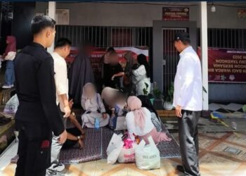 Suasana Penerimaan Kunjungan Idul Fitri 1446H Di Rutan Takengon 