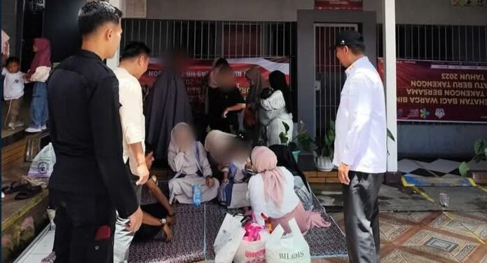 Suasana Penerimaan Kunjungan Idul Fitri 1446H Di Rutan Takengon 