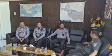 Perkuat Sinergi, Kepala Rutan Takengon Silaturahmi Ke Kodim 0106/Aceh Tengah