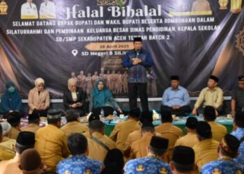 Bupati Haili Yoga Hadiri Halal Bihalal Bersama Kepala Sekolah SD Dan SMP Se-Kabupaten Aceh Tengah