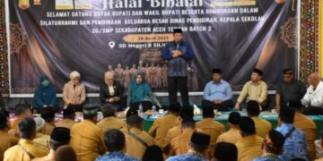 Bupati Haili Yoga Hadiri Halal Bihalal Bersama Kepala Sekolah SD Dan SMP Se-Kabupaten Aceh Tengah
