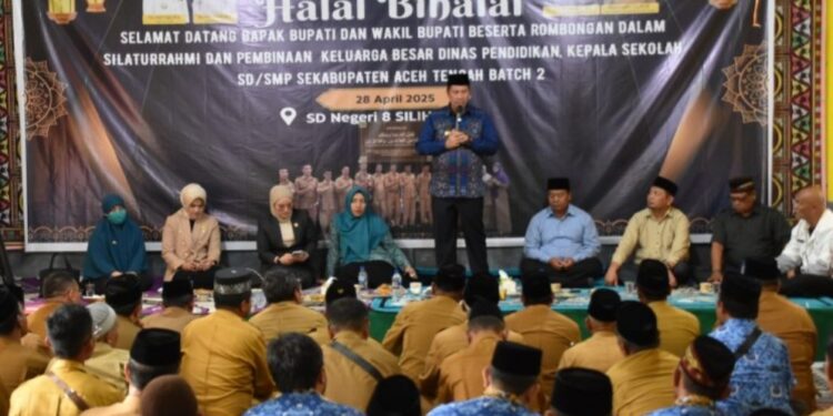 Bupati Haili Yoga Hadiri Halal Bihalal Bersama Kepala Sekolah SD Dan SMP Se-Kabupaten Aceh Tengah