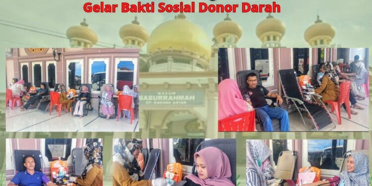 BKM Baburrahman Gampong Karang Anyar Gelar Donor Darah 