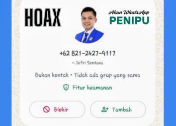 Jeffry Sentana: Masyarakat Kota Langsa Waspada Bila Ada Mencatut Nama dan Wajah Saya