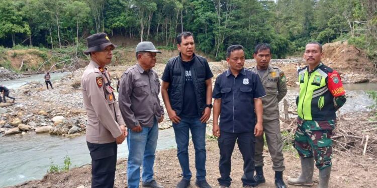 Polres Aceh Tengah Tertibkan Tambang Emas Ilegal Di Aliran Sungai Kala Ise-Ise
