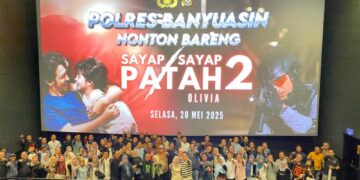 Polres Banyuasin Nobar Film “Sayap – Sayap Patah 2