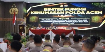 Buka Bimtek Fungsi Kehumasan, Wakapolda Aceh : Ini Ruang Belajar Dan Evaluasi