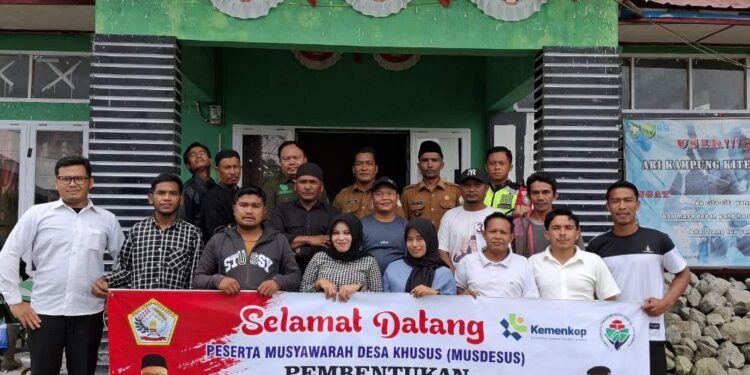 Pemerintahan Kampung Jaluk Gelar Musdesus Pembentukan Koperasi Merah Putih Syariah