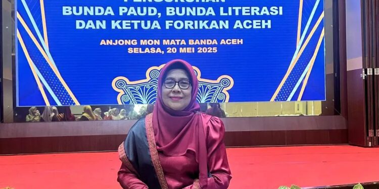 Ny. Meutia Fauziah Tagore Dilantik 2 Jabatan Oleh Bunda PAUD Aceh Ny. Marlina Muzakir