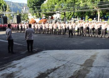 Polres Aceh Tengah Gelar Apel Siaga Peringatan Hari Buruh Internasional