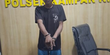 Polsek Kampar Kiri Tangkap Warga Kebun Durian, 7,92 Gram Sabu-sabu Ikut Diamankan