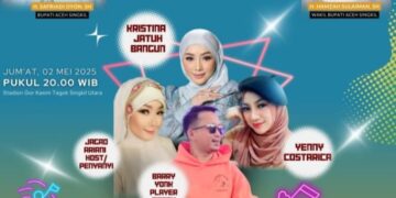 Aceh Singkil Rayakan HUT ke-26 Dengan Meriah, Hadirkan Artis Ibukota Kristina DKK