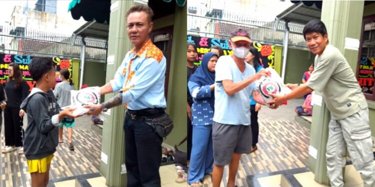 Rayakan HUT Ke 1, Yayasan Amal Kebajikan Indonesia Bagikan Ratusan Beras Kepada Warga