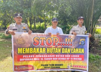 Polsek Teluk Meranti Sosialisasikan Maklumat Kapolda Riau untuk Cegah Karhutla