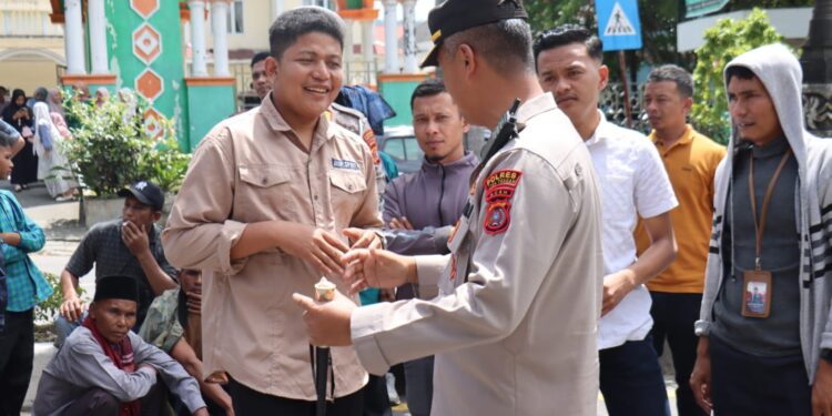 Pendekatan Humanis Dan Edukasi, Polres Aceh Tengah Amankan Unjuk Rasa Warga Serule