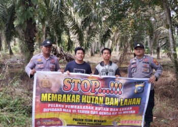 Polsek Teluk Meranti terus Sosialisasikan Maklumat Kapolda Riau untuk Cegah Karhutla