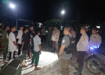 Polsek Kuala Kampar Giatkan Patroli Blue Light, Antisipasi Premanisme dan Balap Liar