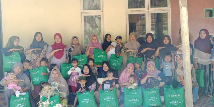 PTPN IV Regional VI Distribusi 276 Paket Stunting Tahap Akhir di Aceh Timur dan Aceh Tamiang.
