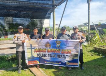 Polsek Teluk Meranti Gelar Program Minggu Kasih, Warga Keluhkan Banjir dan Balap Liar