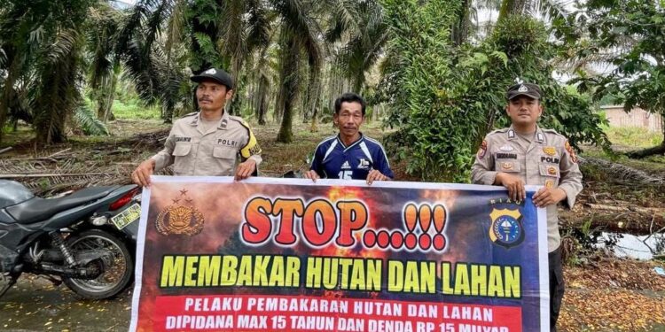 Cegah Karhutla, Polsek Teluk Meranti Terus Lakukan Ini